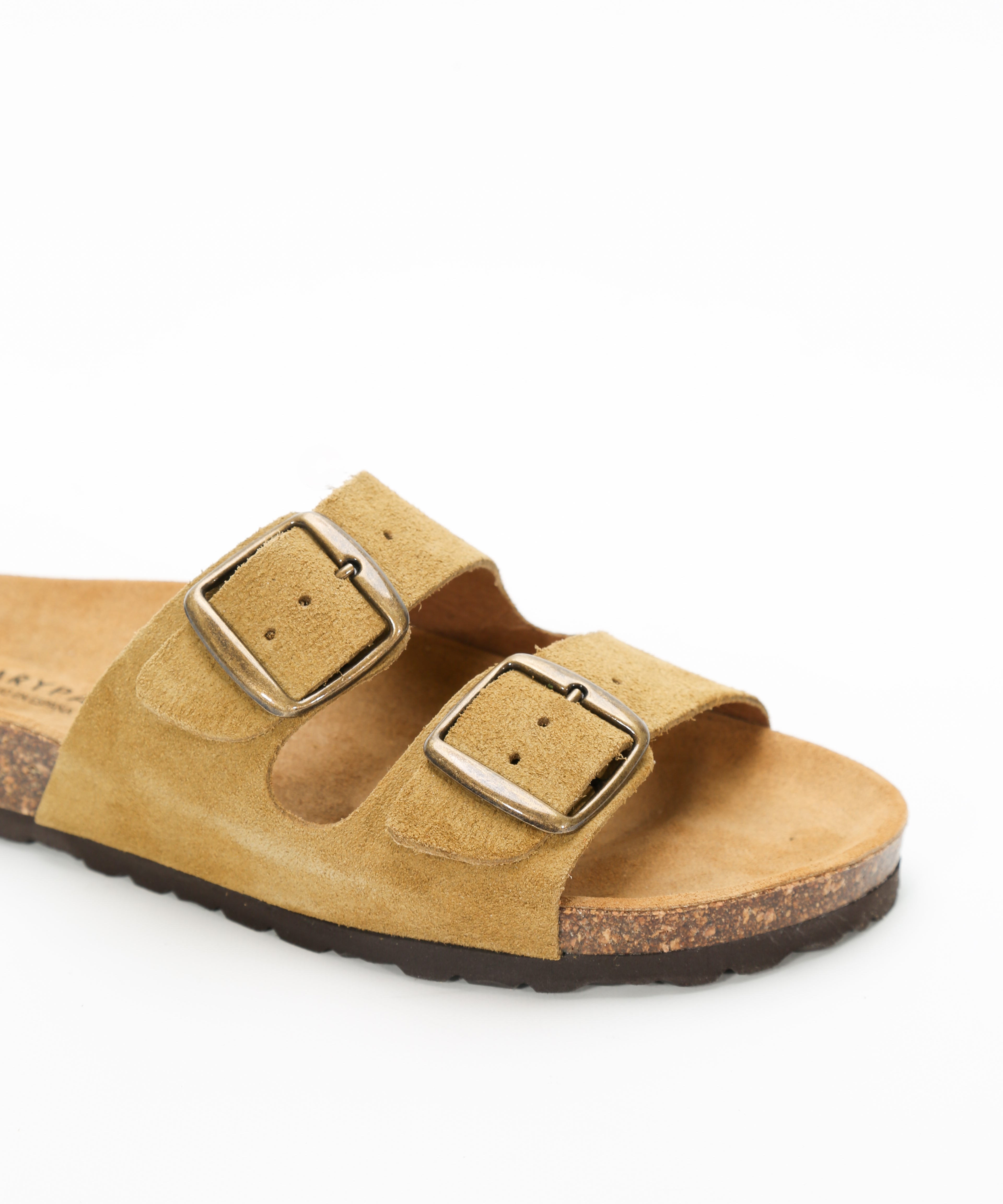 Sandalias de piel planas con hebillas  image number null